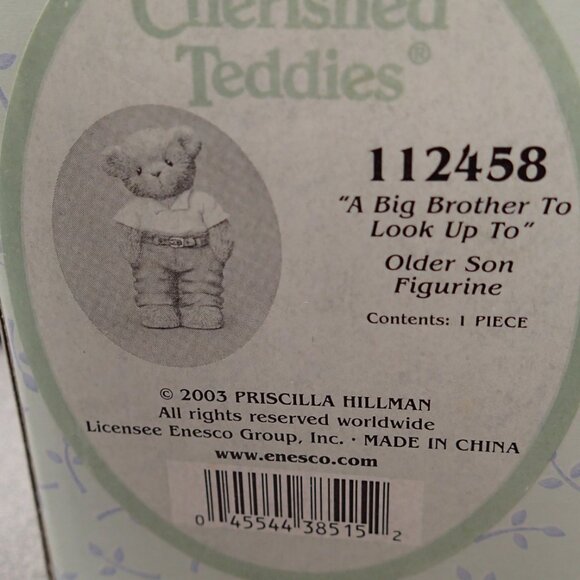 Cherished Teddies A Big Brother To Look Up To- Older Son Figure - Picture 7 of 7